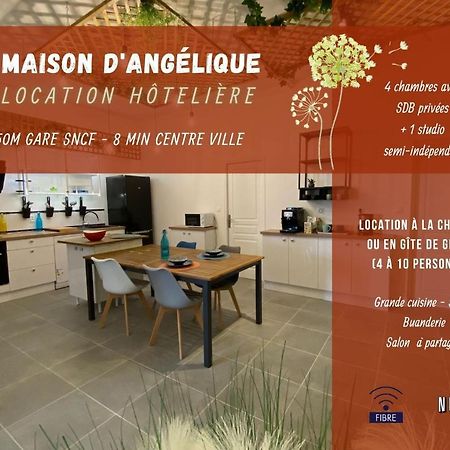 ניורט La Maison D'Angelique - Colocation Hoteliere A 150M Gare Tgv- Grande Cuisine Equipee & Salon - Fibre - Netflix מראה חיצוני תמונה