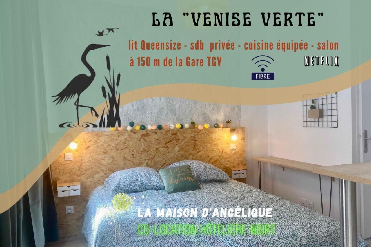 ניורט La Maison D'Angelique - Colocation Hoteliere A 150M Gare Tgv- Grande Cuisine Equipee & Salon - Fibre - Netflix חדר תמונה