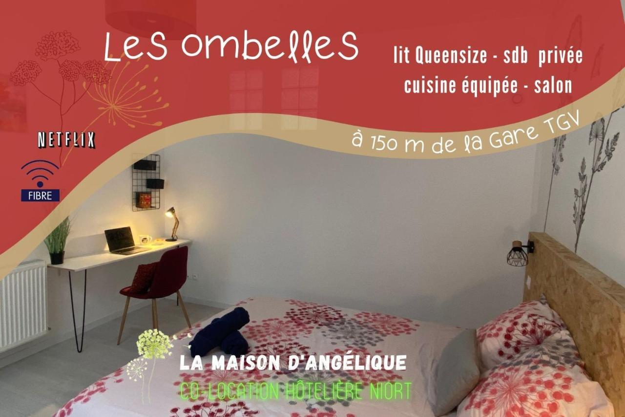 ניורט La Maison D'Angelique - Colocation Hoteliere A 150M Gare Tgv- Grande Cuisine Equipee & Salon - Fibre - Netflix חדר תמונה